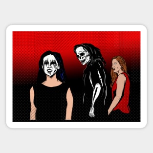 Halloween - Distracted Boyfriend Meme with the Reaper Sticker